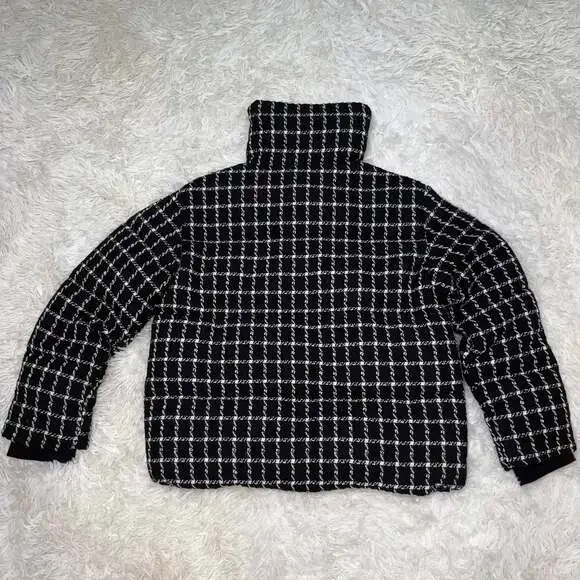 Function & Fringe Edit | Jason Wu Black and White Plaid Bomber Jacket - Picture 5 of 5